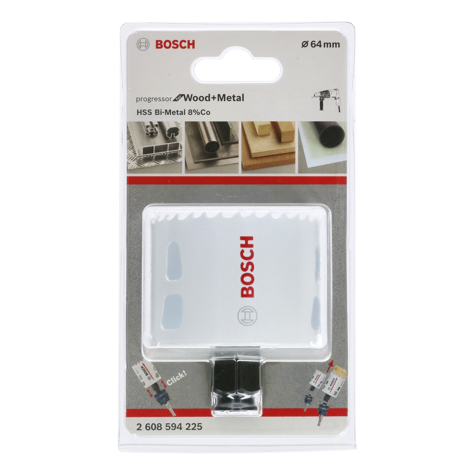 Bosch Lochsäge Progressor for Wood and Metal 64 mm - 2608594225