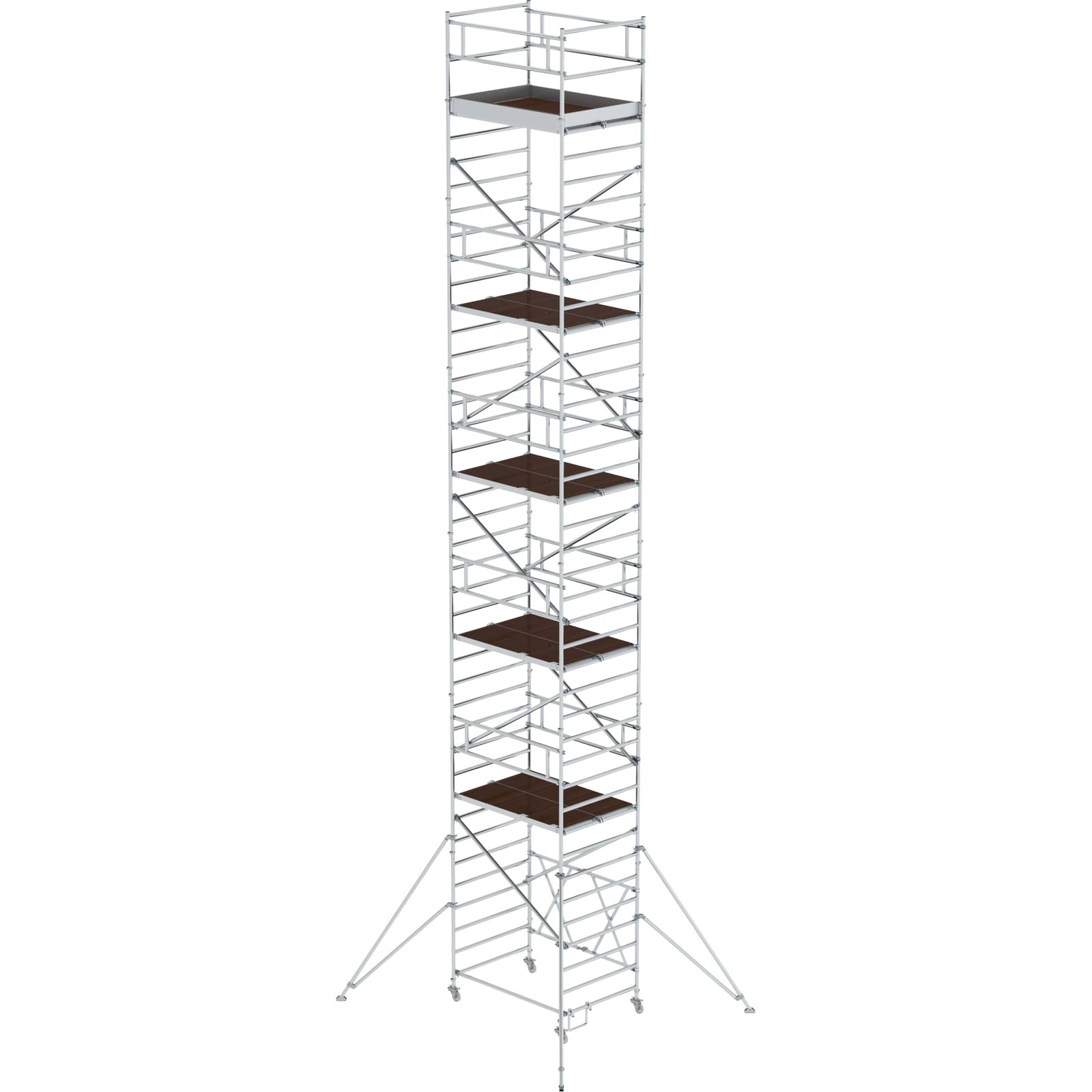 Günzburger Steigtechnik Klappgerüst 1,35 x 1,8 m mit Ausleger Plattformhöhe 10,8 m - 115209
