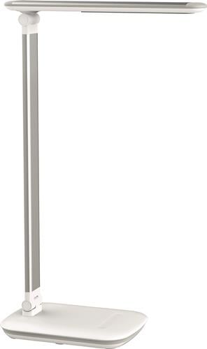 Schreibtischleuchte Alu./Ku.weiß H.425mm m.Standfuß LED MAUL