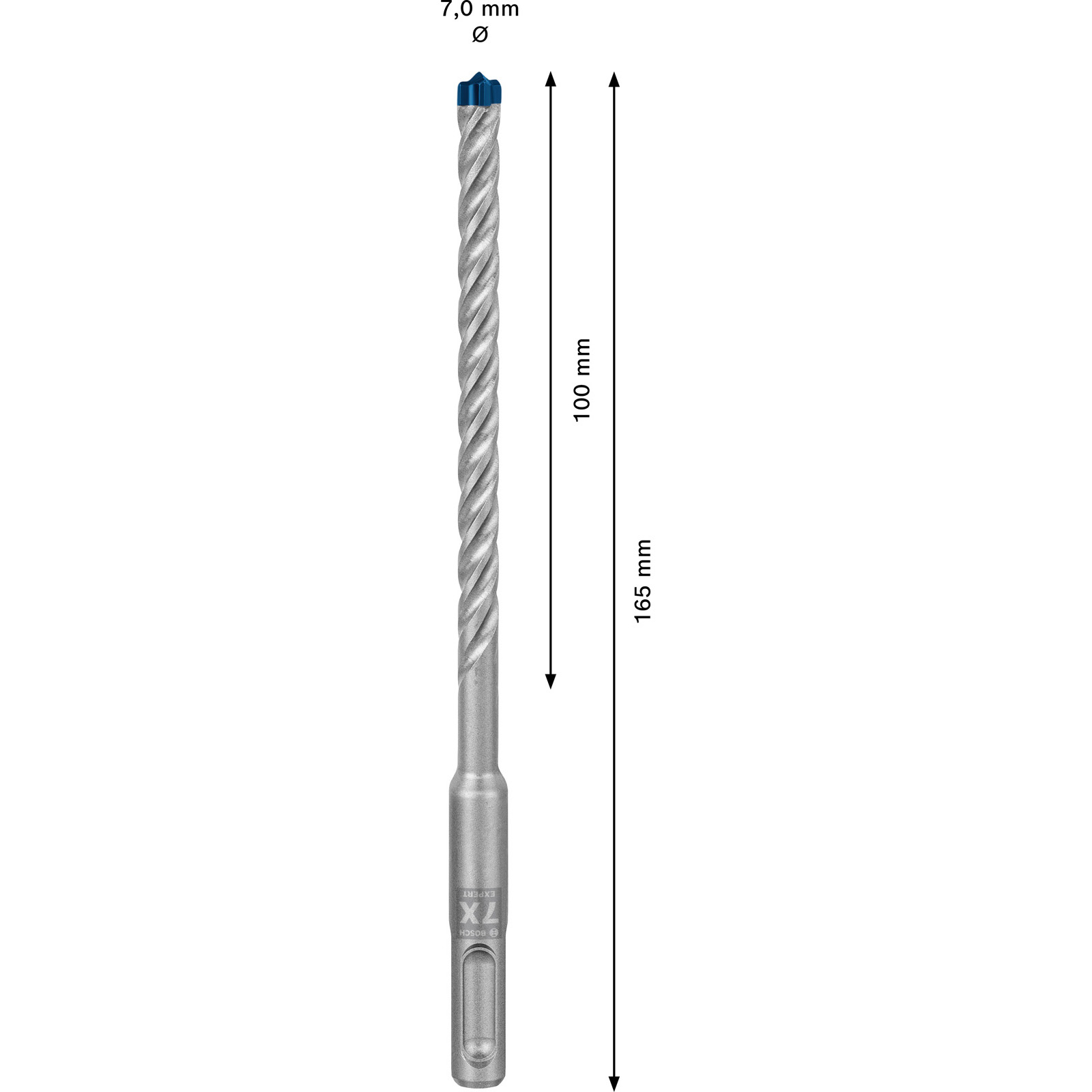 Bosch 10x Expert SDS plus-7X Hammerbohrer 7 x 100 x 165 mm - 2608900166