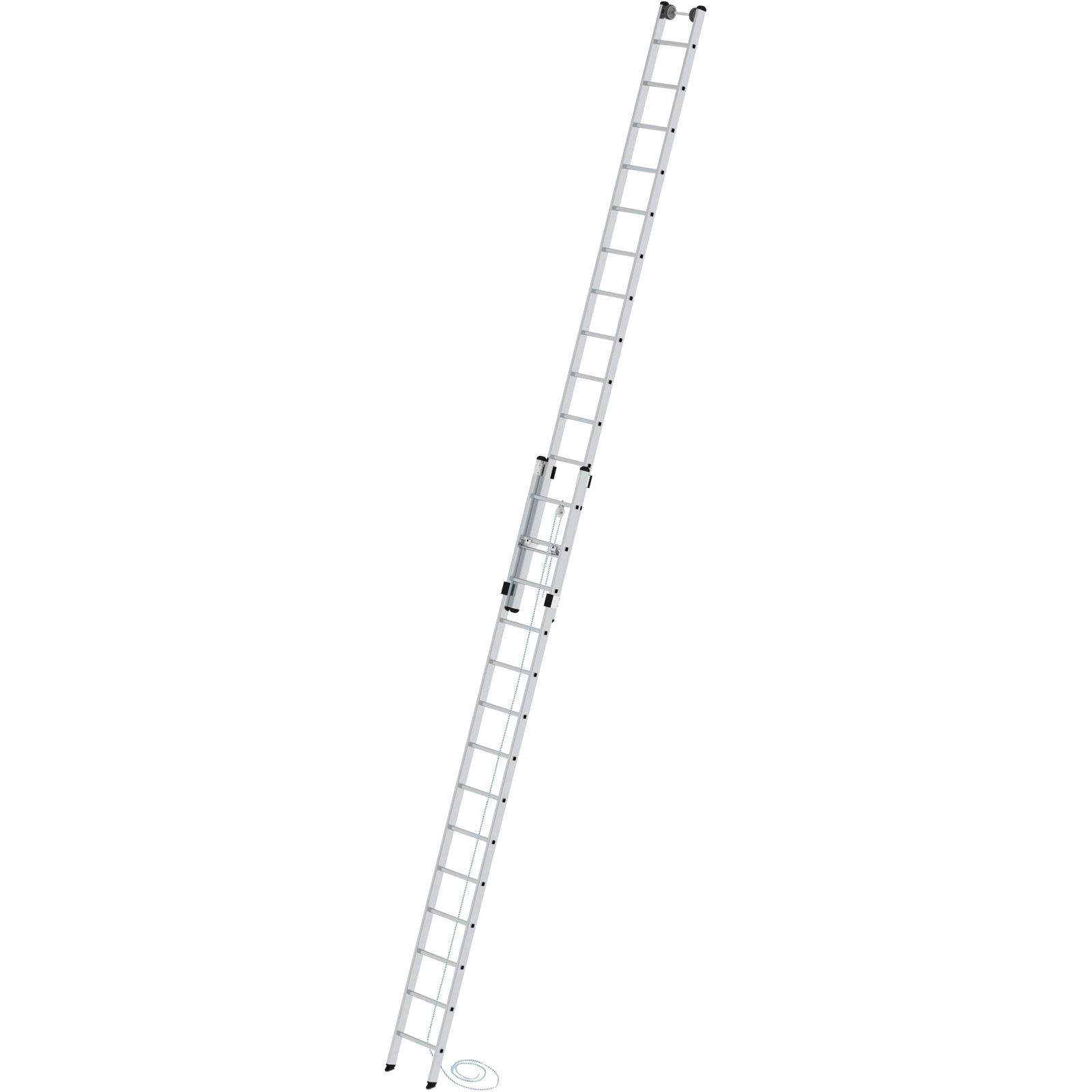 Günzburger Steigtechnik Sprossen-Seilzugleiter 2tlg. ohne Traverse 2 x 14 Sprossen - 021214