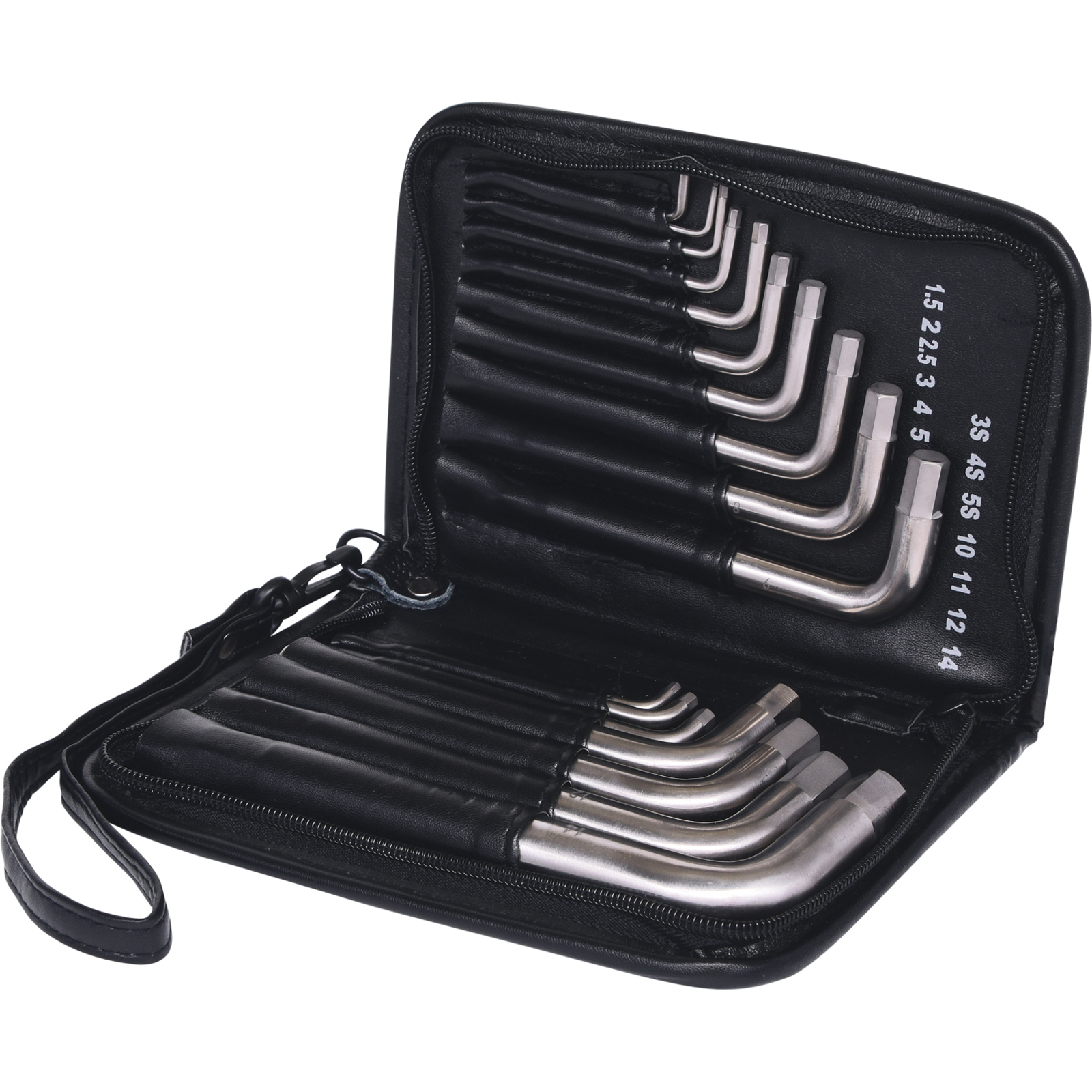 KS TOOLS TITANplus Winkelstiftschlüssel-Satz Innensechskant 17tlg. - 965.2004