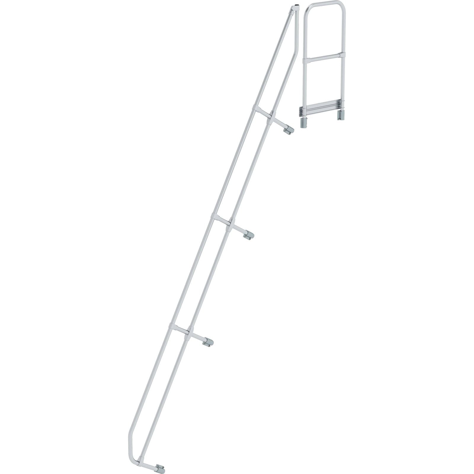 Günzburger Steigtechnik zweiter Handlauf für Treppe mit Plattform 60° mit 15 Stufen - 600595
