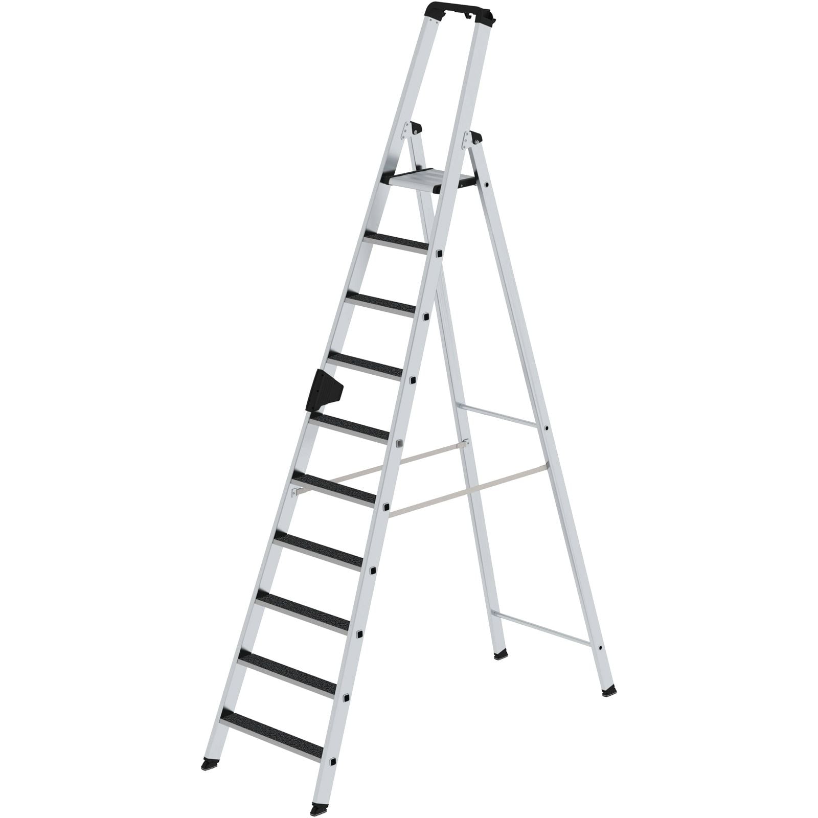 Günzburger Steigtechnik Stufen-Stehleiter einseitig begehbar mit clip-step R13 10 Stufen - 041630