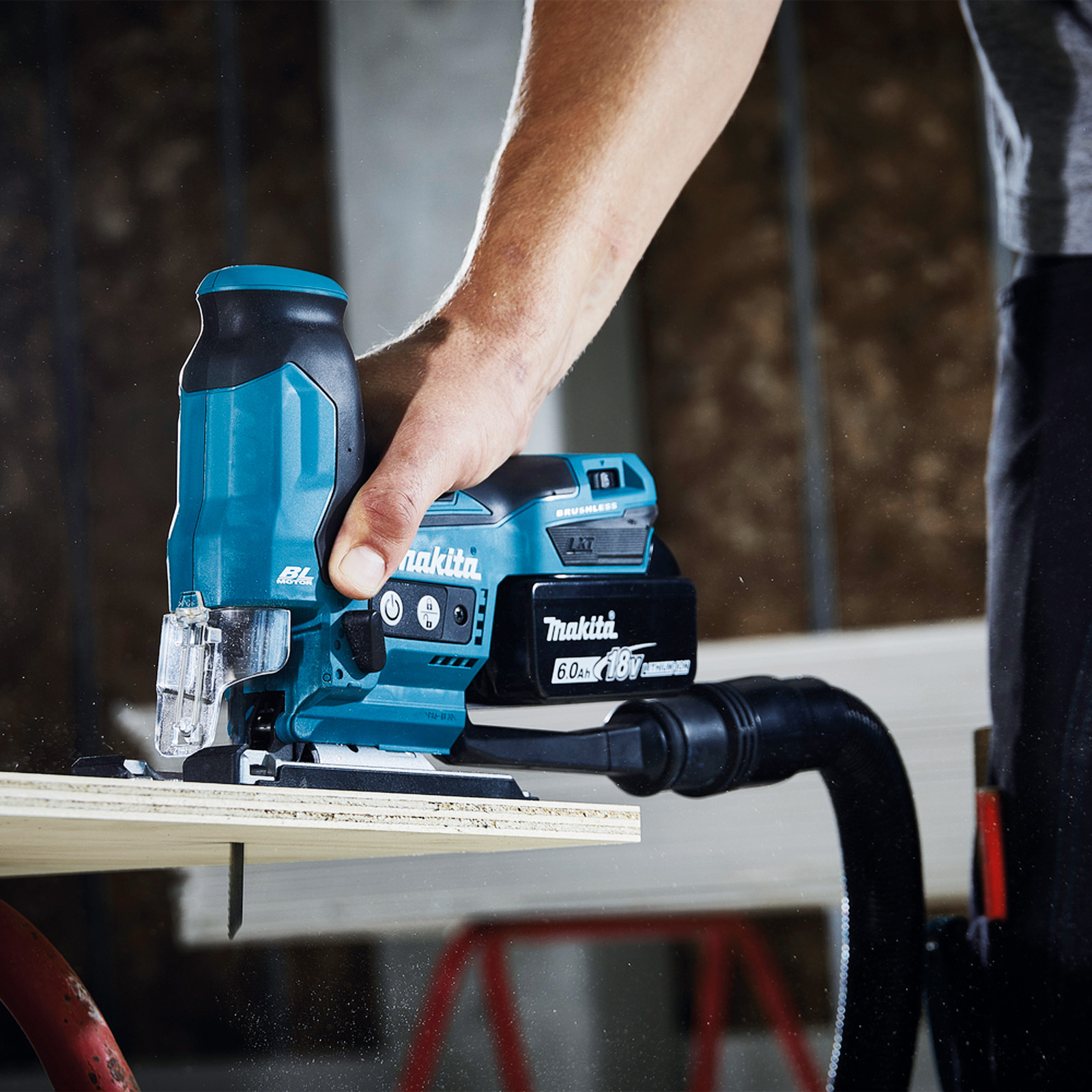 Makita DJV185RF1J Akku-Pendelhubstichsäge 18V / 1x 3,0 Ah Akku + Ladegerät im MAKPAC