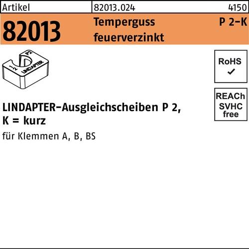Ausgleichscheibe R 82013 GTW 40 P2 M20/20,0 Temperguss feuerverz. 1St. LINDAPTER