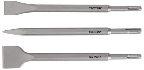 Einsteckwerkzeugset SDS-plus 3-tlg.in Ku.-Box L.250mm KU-Box TECWERK
