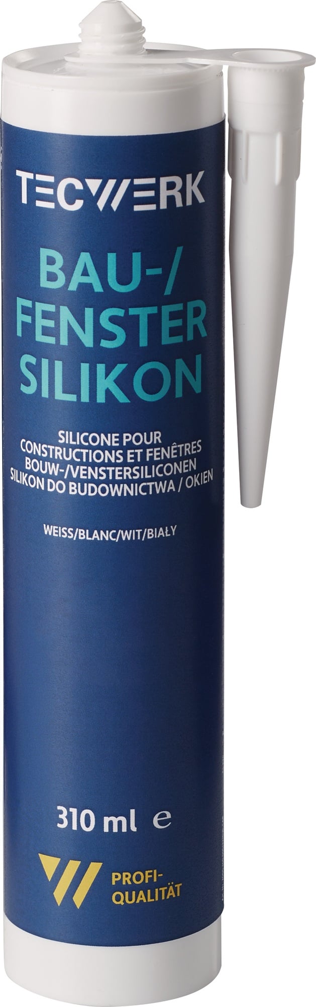 Bau-/Fenstersilikon weiß 310ml Kartusche TECWERK