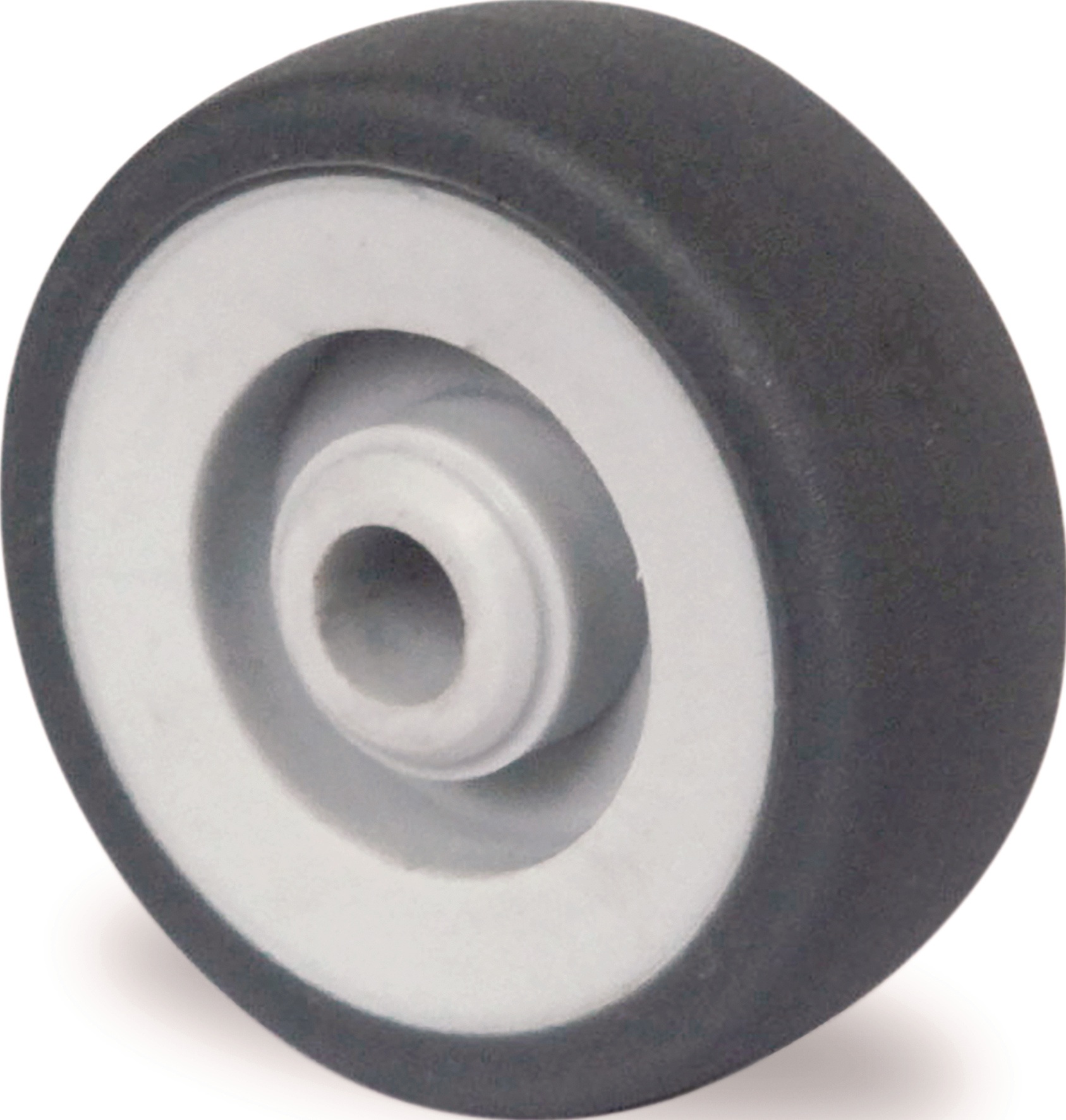 Ersatzrad D.50mm Trgf.50kg TPE grau Achs-D.6mm Nabenl.22mm TECWERK