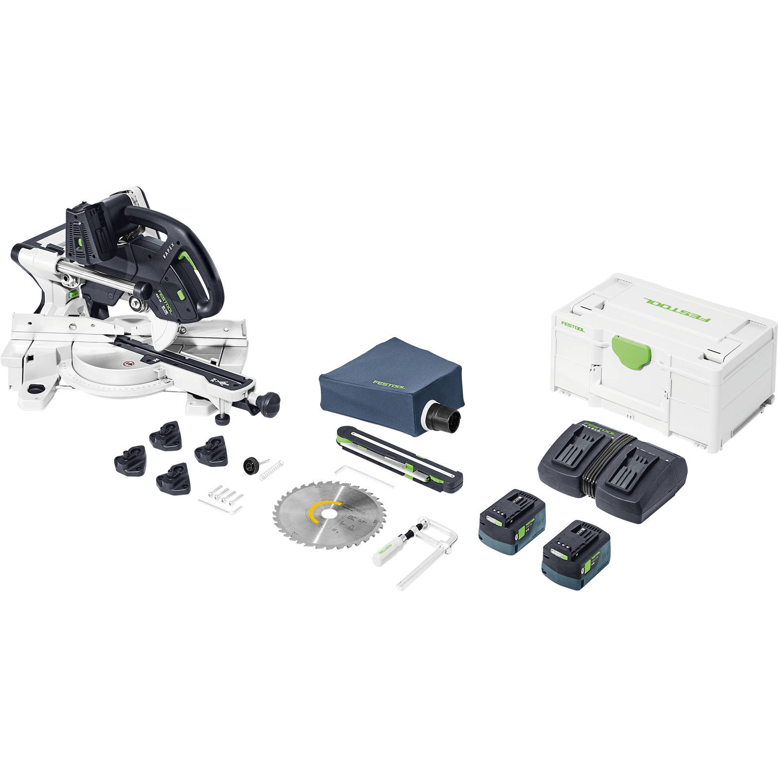 Festool Akku-Kapp-Zugsäge KAPEX KSC 60 EB 5,0 I-Plus / 2x 5,0 Ah Akku + Ladegerät - 577954