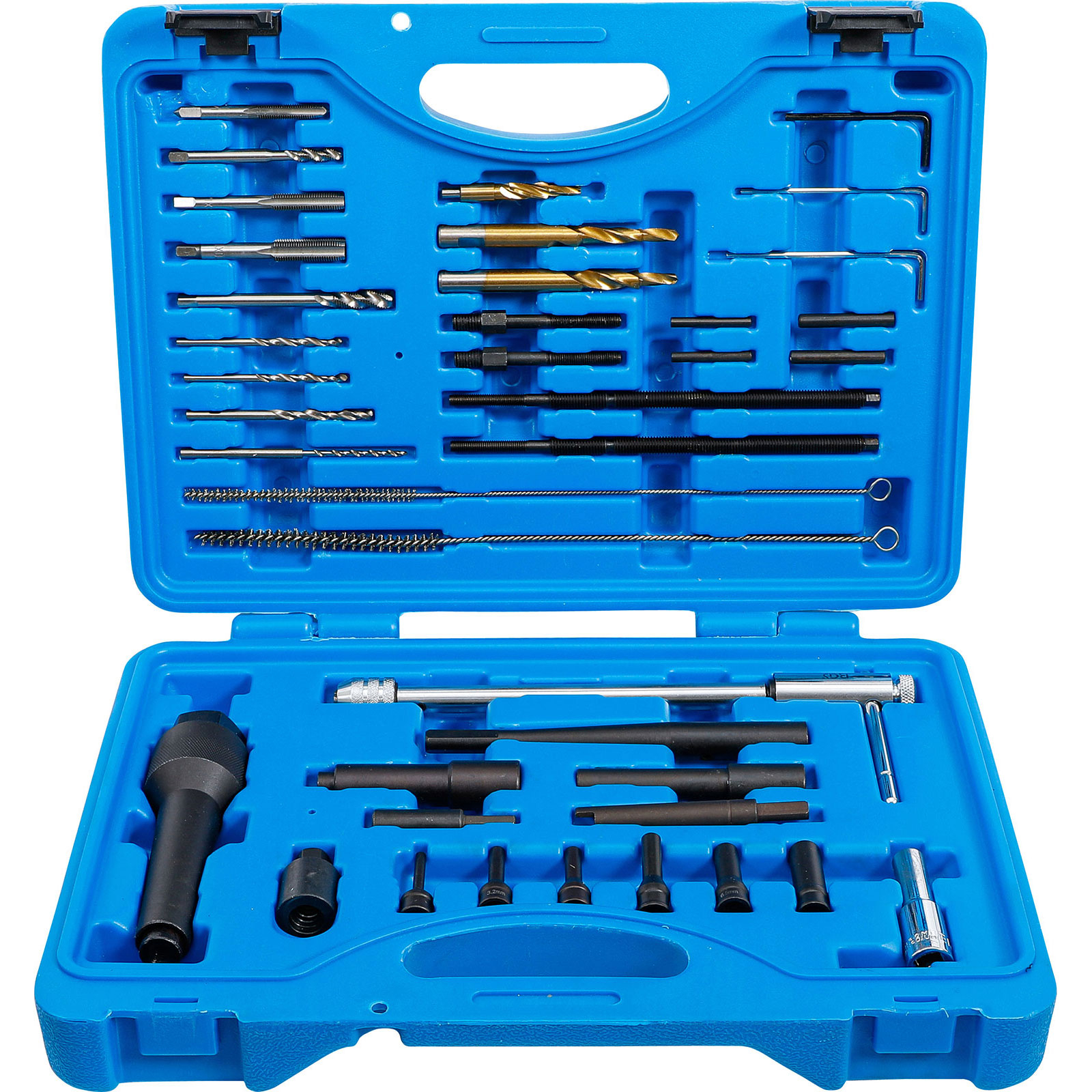 BGS Glühkerzen-Werkzeug und Gewinde-Reparatur-Satz M8, M10 41tlg. - 9565