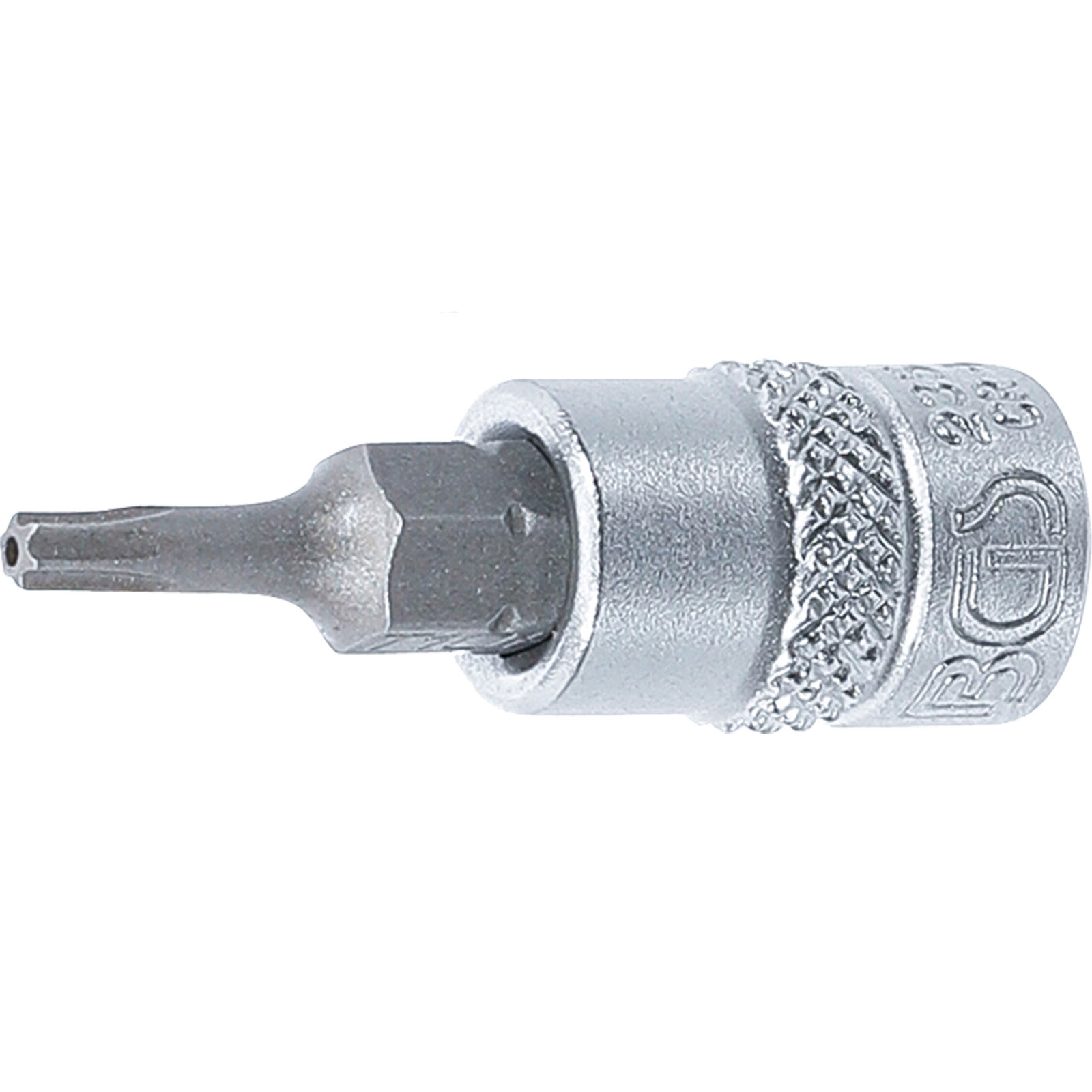 BGS Bit-Einsatz Antrieb Innenvierkant 6,3 mm (1/4") T-Profil (für Torx) mit Bohrung T10 - 2357