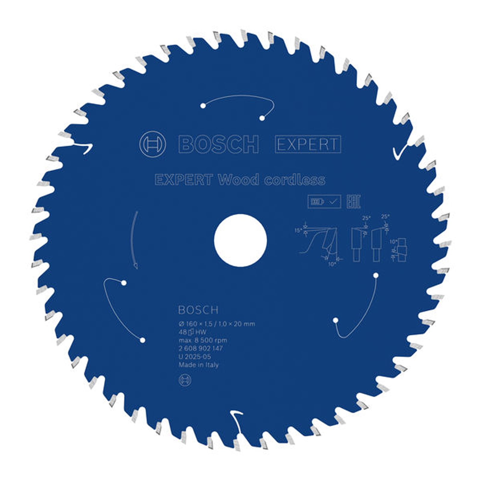 Bosch EXPERT Wood Kreissägeblatt 160x1,45x20 mm Z48 - 2608902147