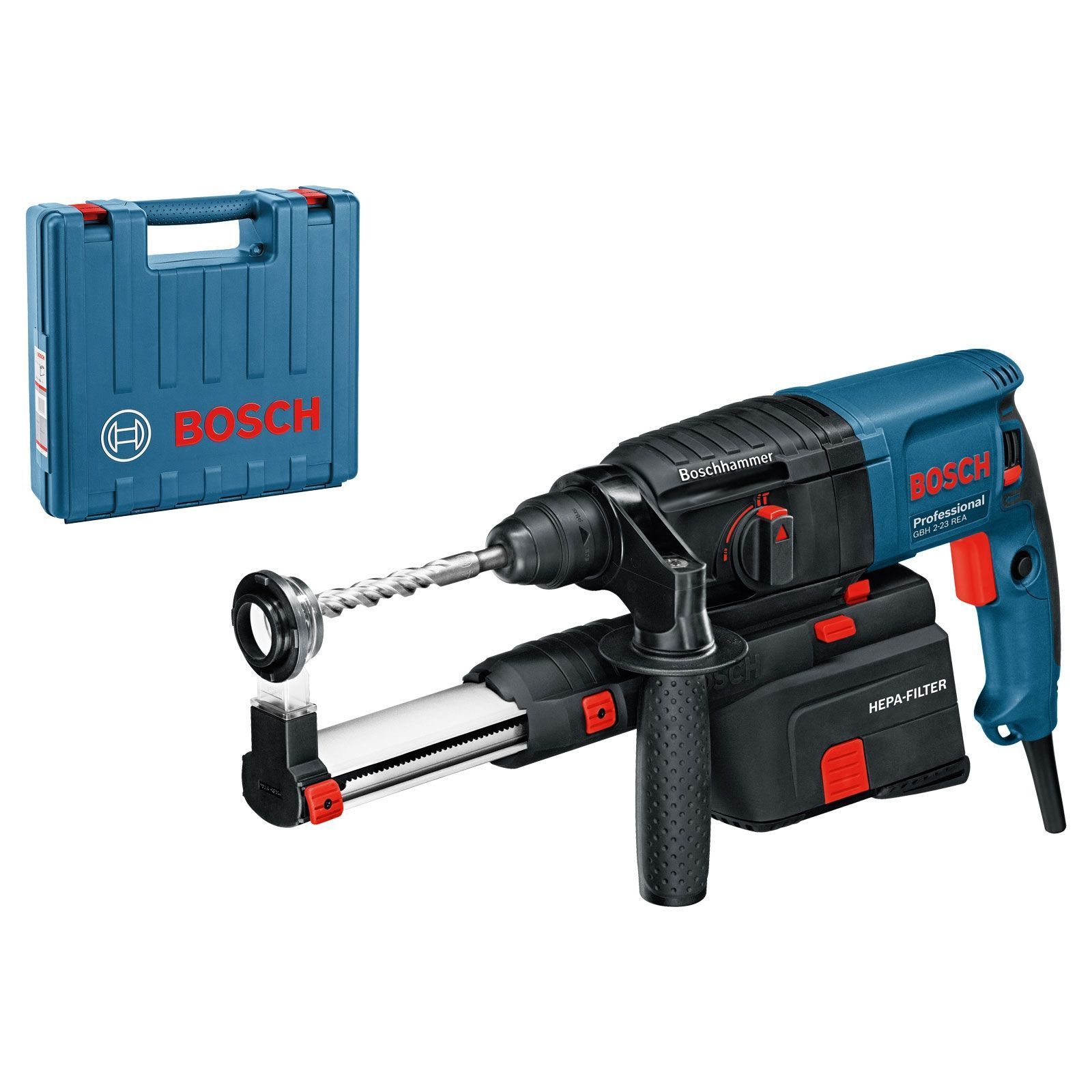 Bosch Absaughammer GBH 2-23 REA mit SDS plus 710 W im Koffer - 0611250500