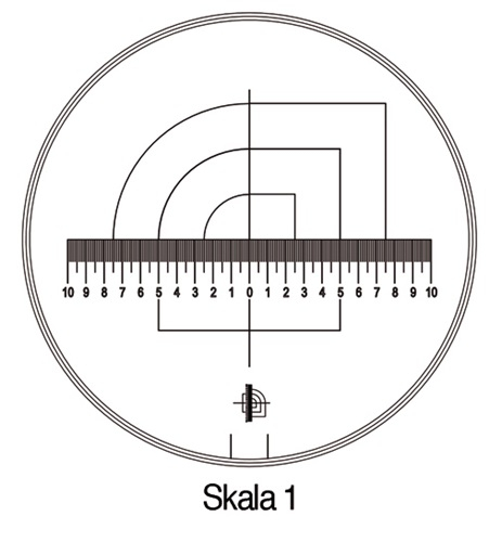 SCHWEIZER Messskala Tech-Line Skala-D.25/2,5mm Duo-Skala 1-Standard - 9450