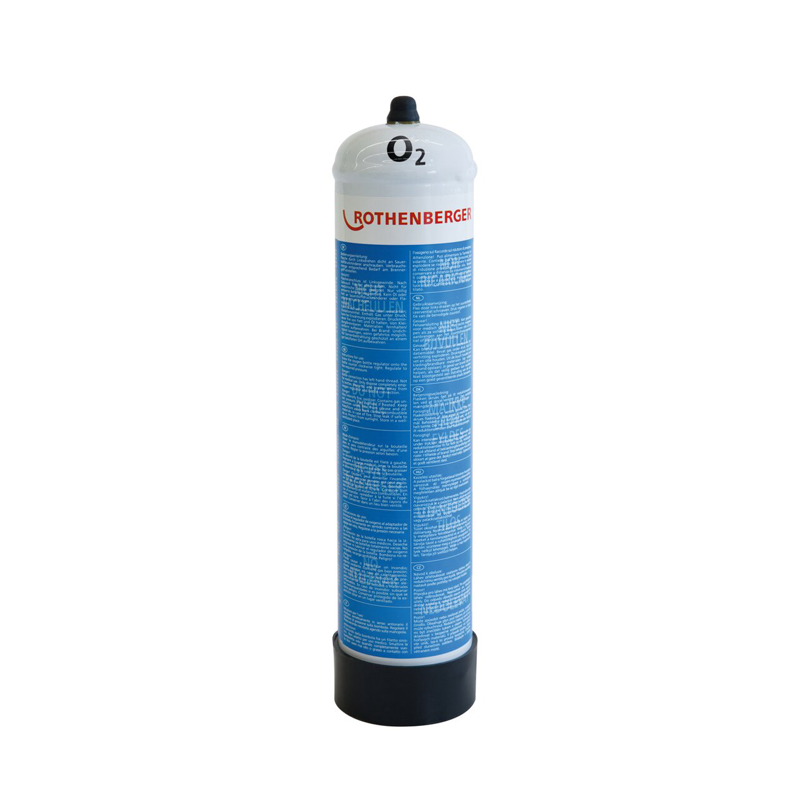 ROTHENBERGER Sauerstoff-Einwegstahlflasche, 110 bar, 1L - 35750