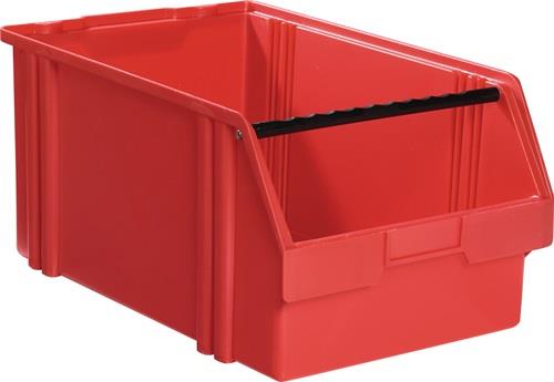 LA-KA-PE Sichtlagerkasten L 500 / 450 x B 300 x H 230 mm rot - LK1A ROT