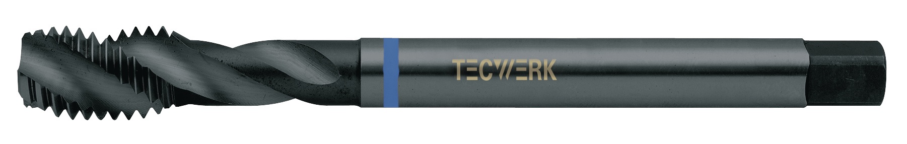 Maschinengewindebohrer DIN 376C VA M22x2,5mm HSS-Co nitr.u.vapor.6H TECWERK