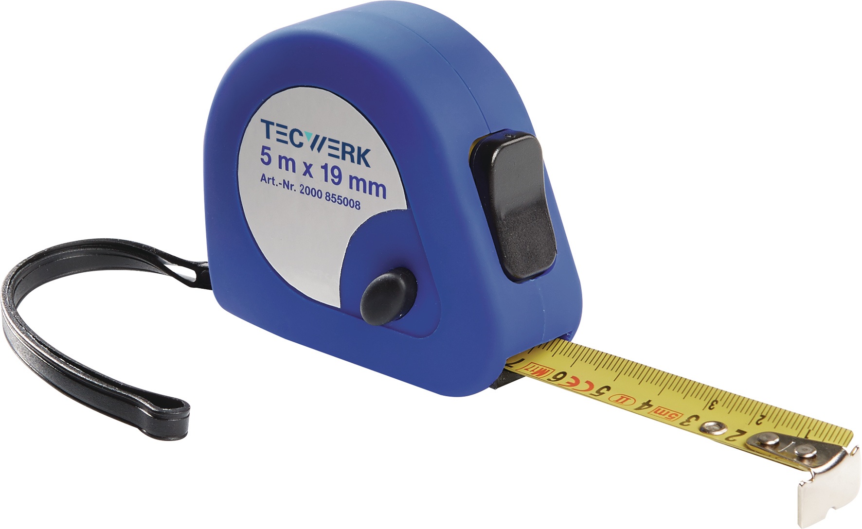 Taschenrollbandmaß L.2m B.16mm mm/cm EG II Ku.Automatic TECWERK