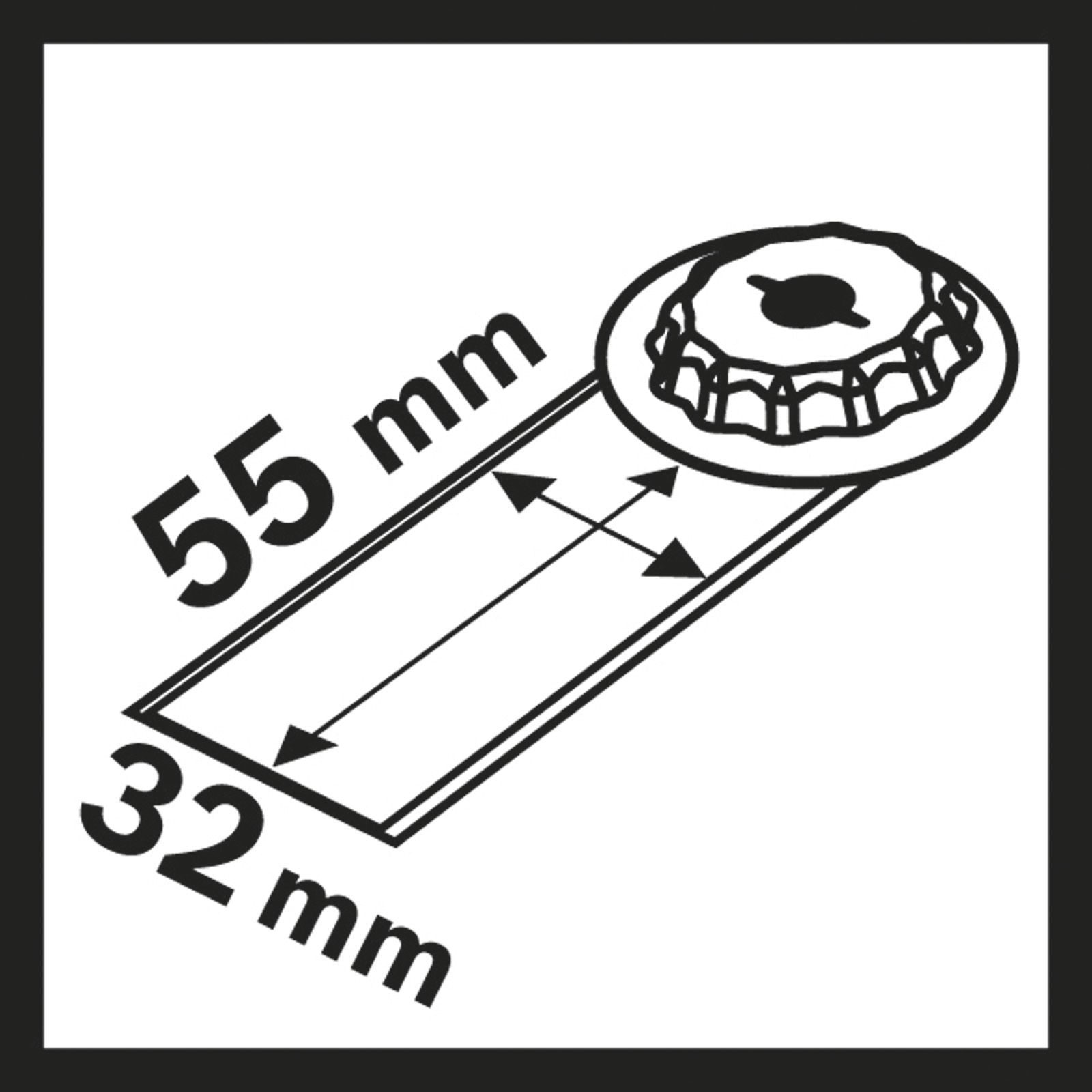 Bosch 10x HCS Universalfugenschneider MAII 32 SC 55 x 32 mm - 2608664503