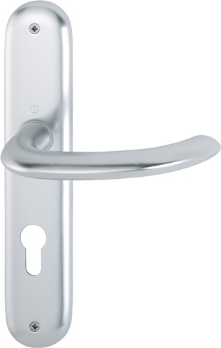 HOPPE Langschildgarnitur Mar.1138/273P Alu.F1 PZ 72mm DIN L/R - 2784857