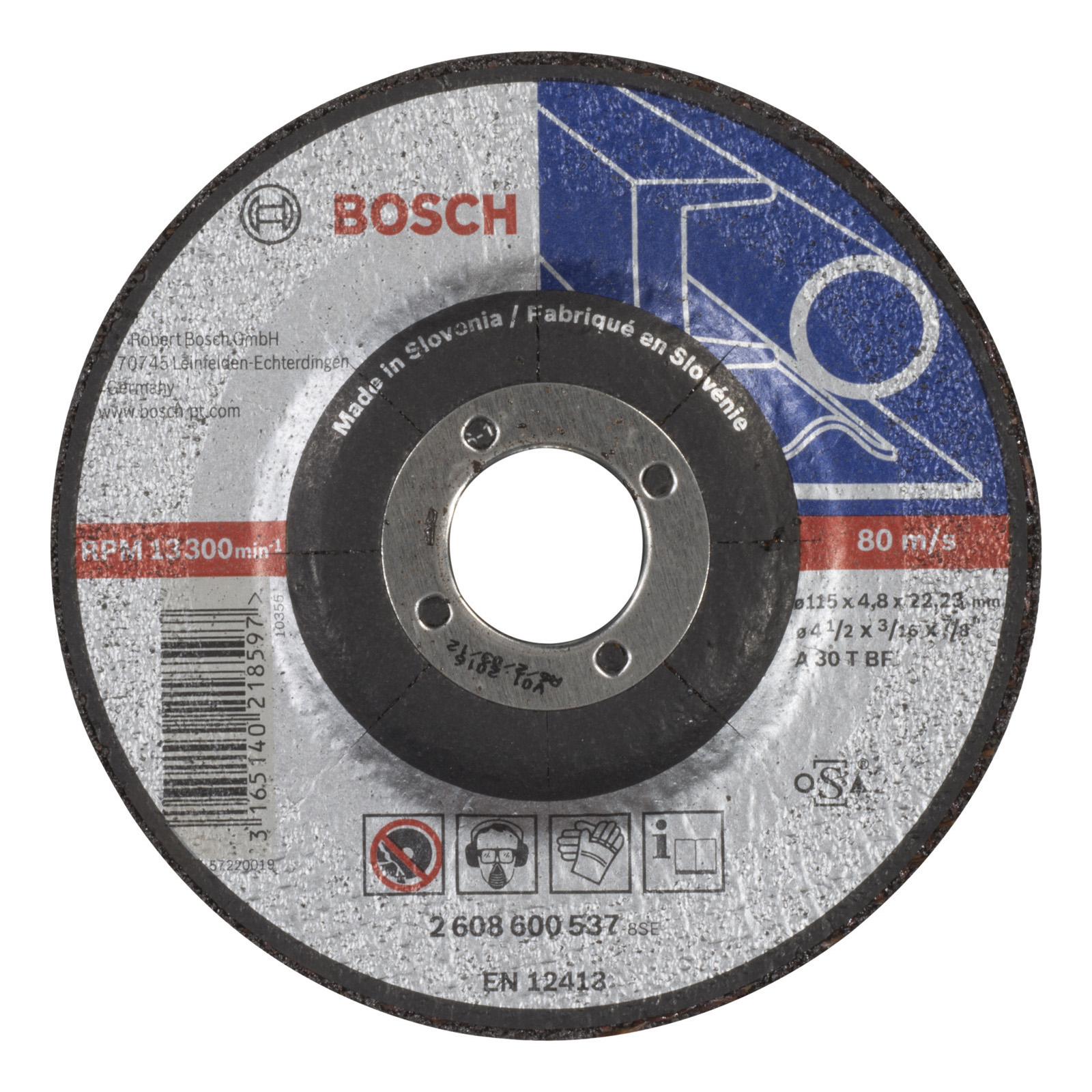 Bosch Schruppscheibe gekröpft Expert for Metal A 30 T BF 115 mm 4,8 mm - 2608600537