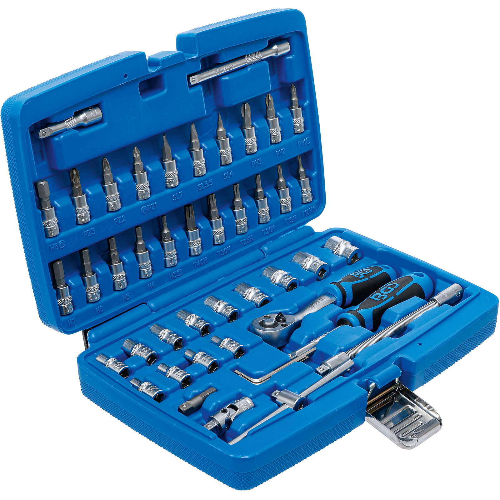 BGS Steckschlüssel-Satz Antrieb 6,3 mm (1/4") 46tlg. - 2146