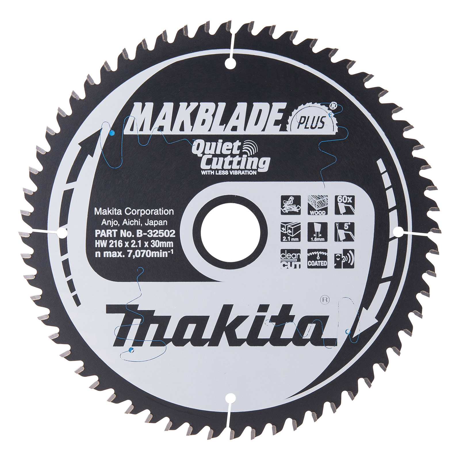 Makita MAKBLADE+ Sägeblatt 216x30x60Z - B-32502