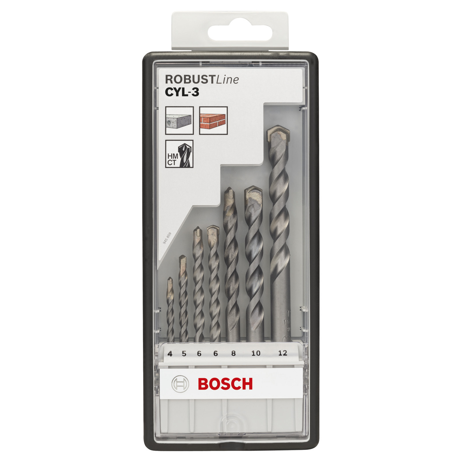 Bosch Betonbohrer-Robust Line-Set CYL-3 Silver Percussion 7tlg. 4 - 12 mm - 2607010545