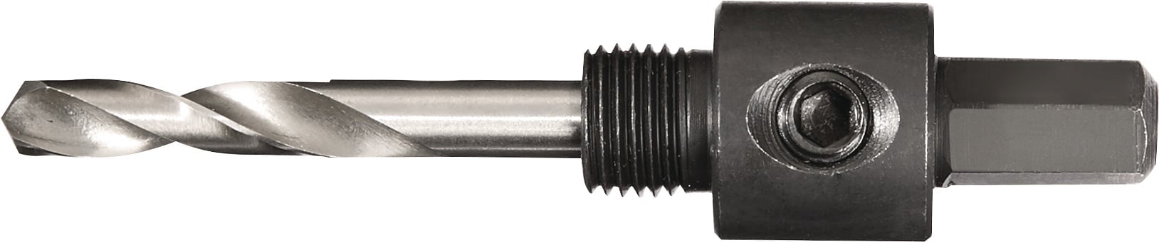 Aufnahmeschaft 6-KT 9,5mm m.Zentrierbohrer Lochsägen 14-30mm TECWERK