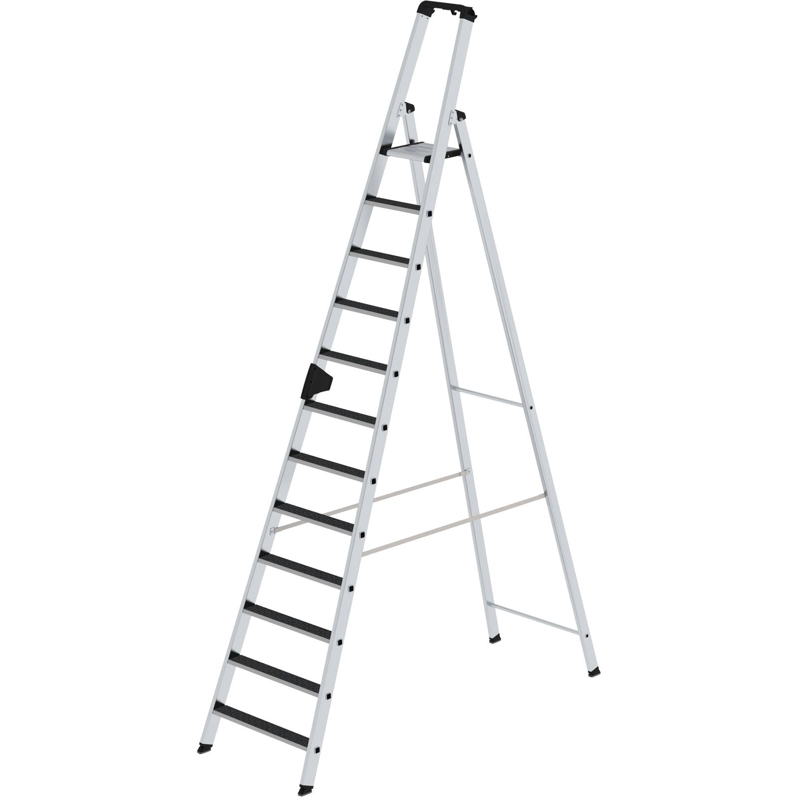 Günzburger Steigtechnik Stufen-Stehleiter einseitig begehbar mit clip-step R13 12 Stufen - 041632
