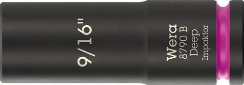 Steckschlüsseleinsatz 8790 B Impaktor Deep 3/8 Zoll 9/16 Zoll L.63mm WERA