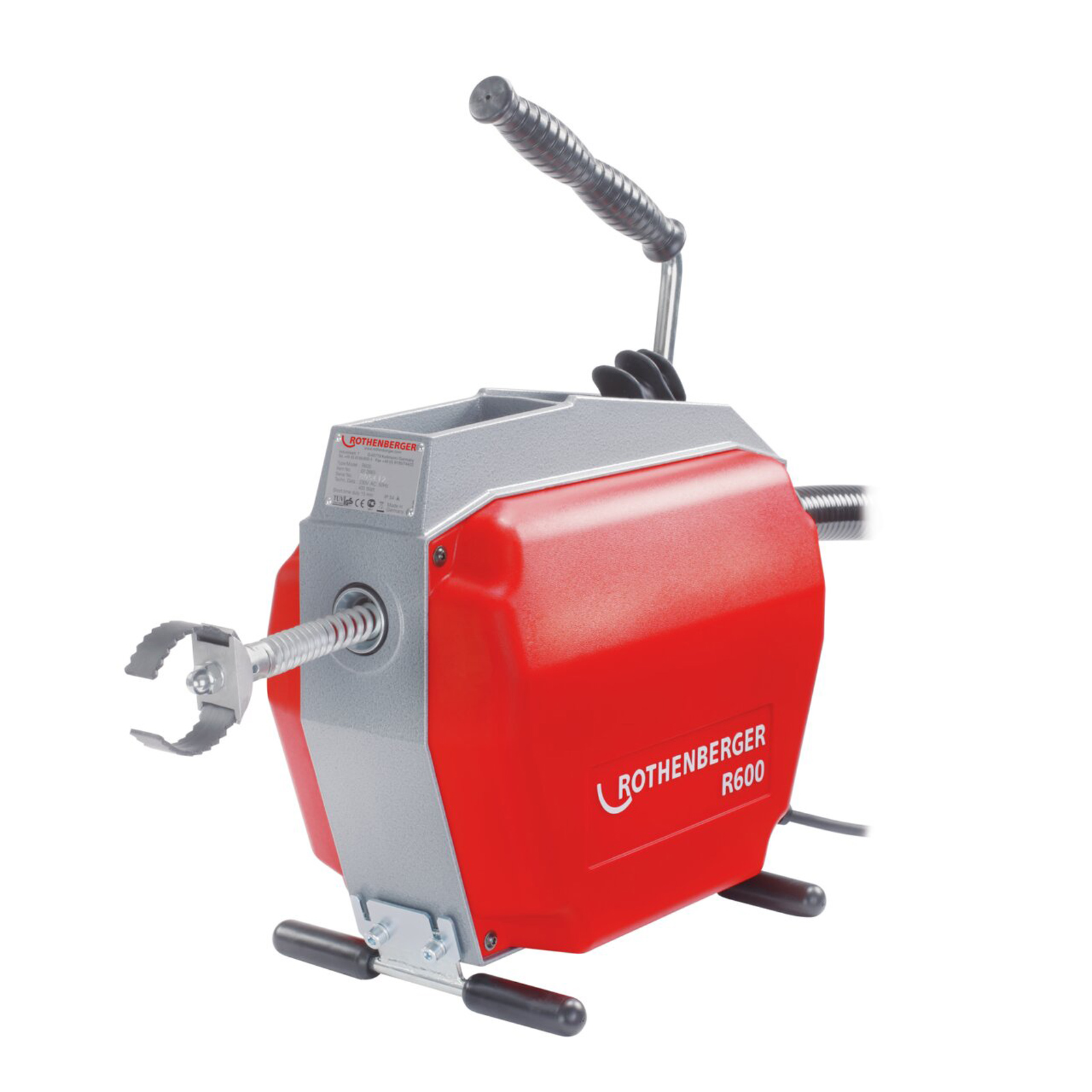ROTHENBERGER R600 Rohrreinigungsmaschine mit Führungsschlauch, 230V - 72687