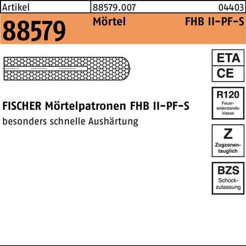 Mörtelpatrone R 88579 FHBII-PF 16x 95 f.FHB-S 10 Stück FISCHER