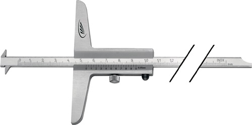 HELIOS PREISSER Tiefenmessschieber 200mm abg.Schiene 8x3mm - 292501