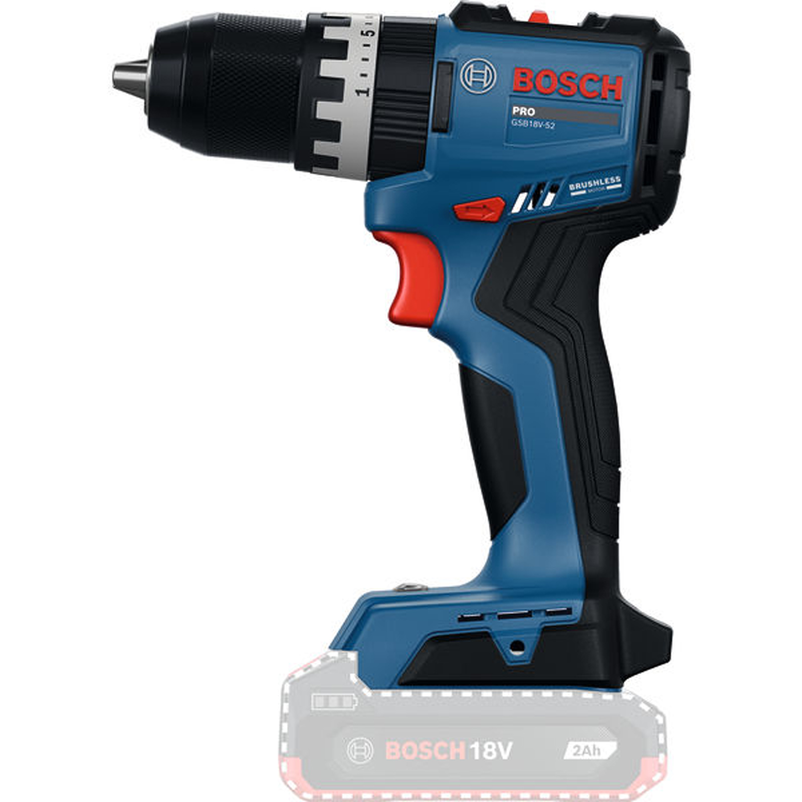 Bosch Akku-Schlagbohrschrauber GSB18V-52 Solo - 06019S0120