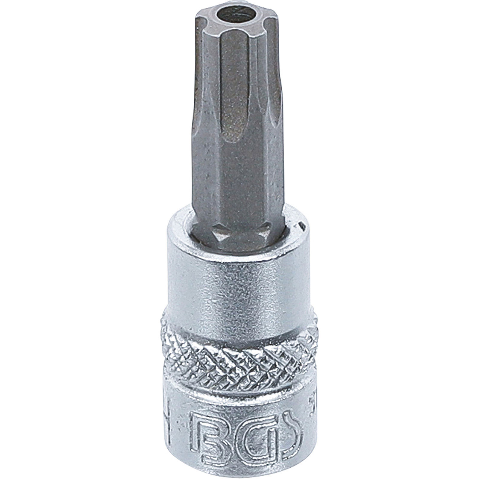 BGS Bit-Einsatz Antrieb Innenvierkant 6,3 mm (1/4") TS-Profil (für Torx Plus) mit Bohrung TS40 - 5184-TS40