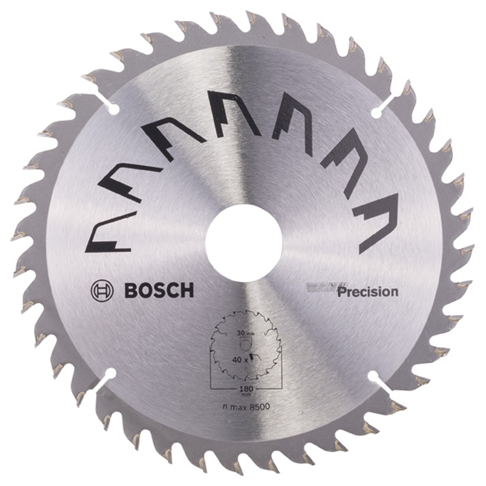 Bosch Kreissägeblatt PRECISION D= 180 mm Bohrung= 30 mm Z= 40 - 2609256861