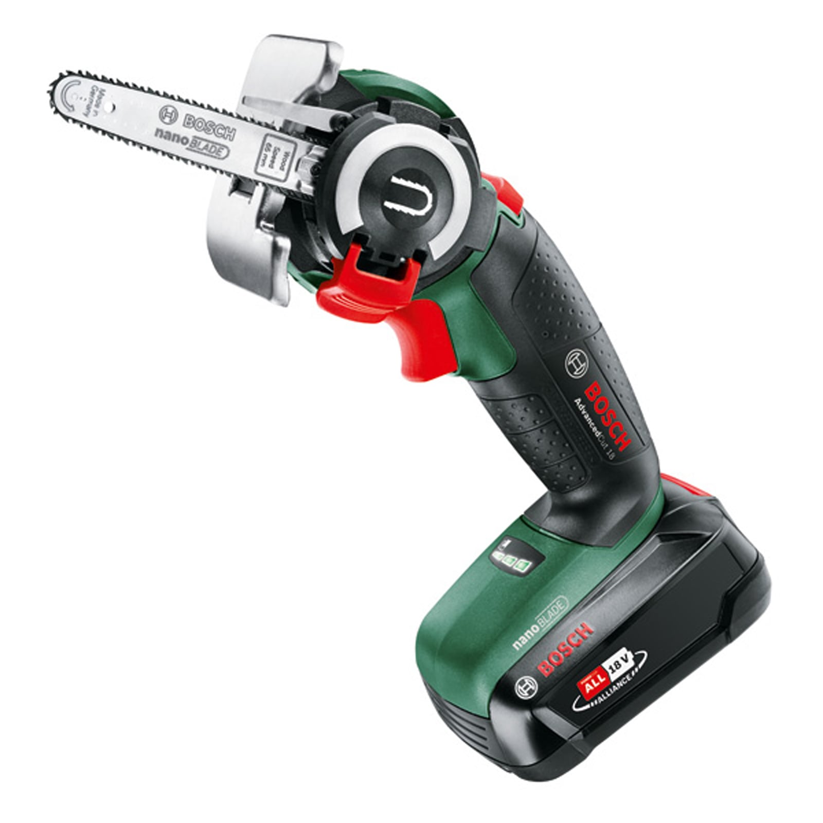 Bosch Akku-Säge AdvancedCut 18 mit NanoBlade-Technologie, 1 x PBA 18V 2.5 Ah Akku