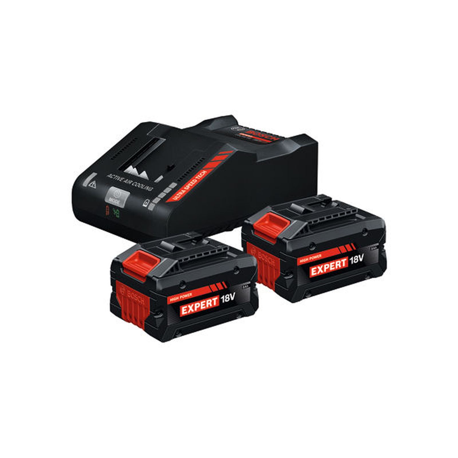 Bosch Batterie/Ladegerät Set 2x EXBA18V-80 + EXAL18V-160