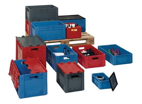 LA-KA-PE Transportstapelbehälter L400xB300xH175mm - VTK 400/175-0 ROT