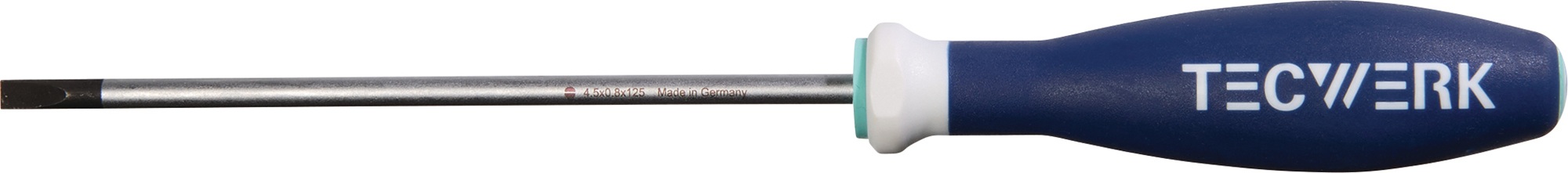 Schraubendreher Schneiden-B.4,5mm Klingen-L.125mm 3K-Griff Rundkl.TECWERK