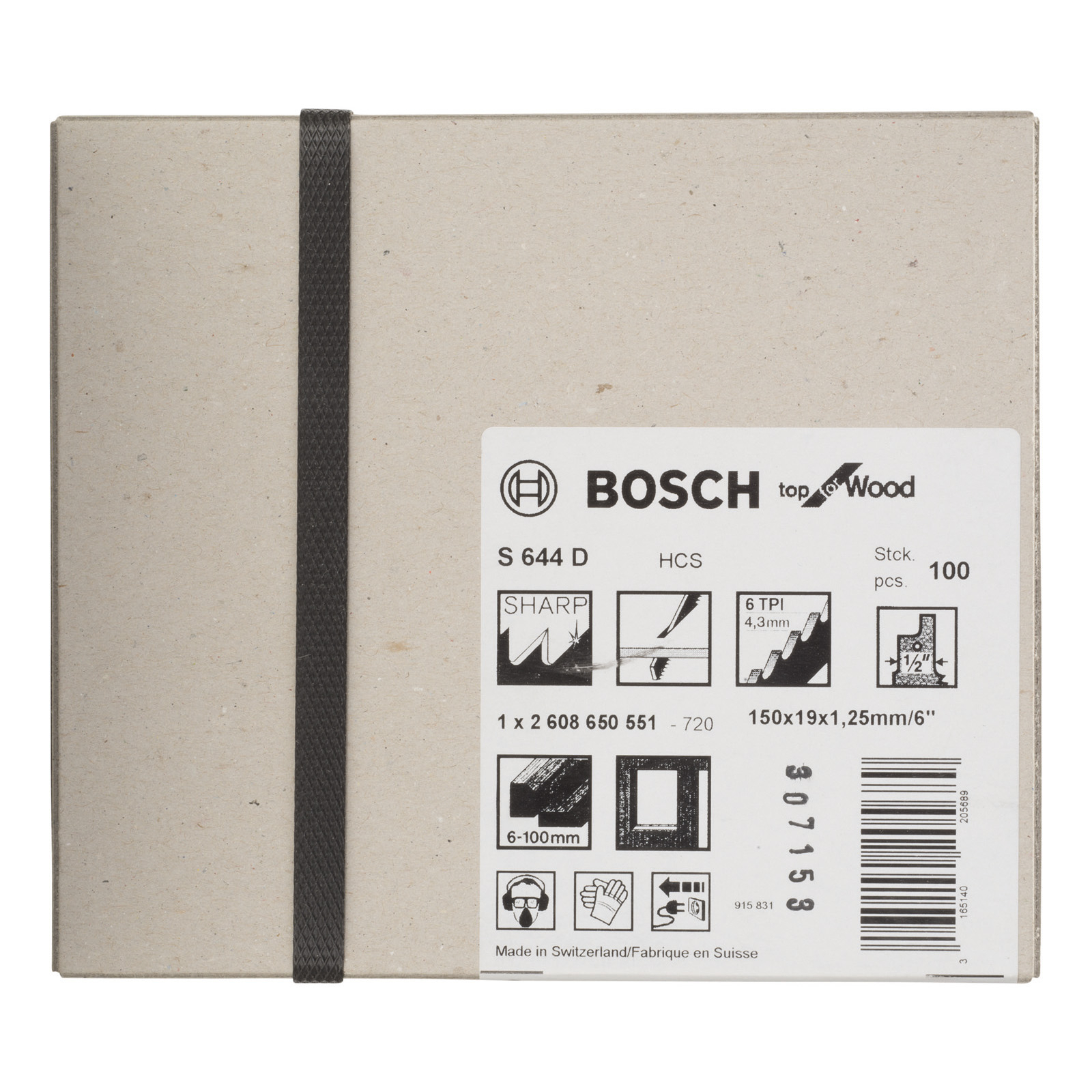 Bosch 100x Säbelsägeblatt S 644 D Top for Wood - 2608650551