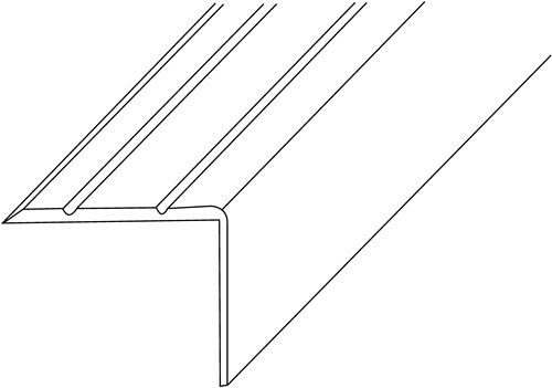 PG LM-Treppenwinkel 25x20mm L.1.000mm Alu.silberf.elox.eins.gel - 4732002091