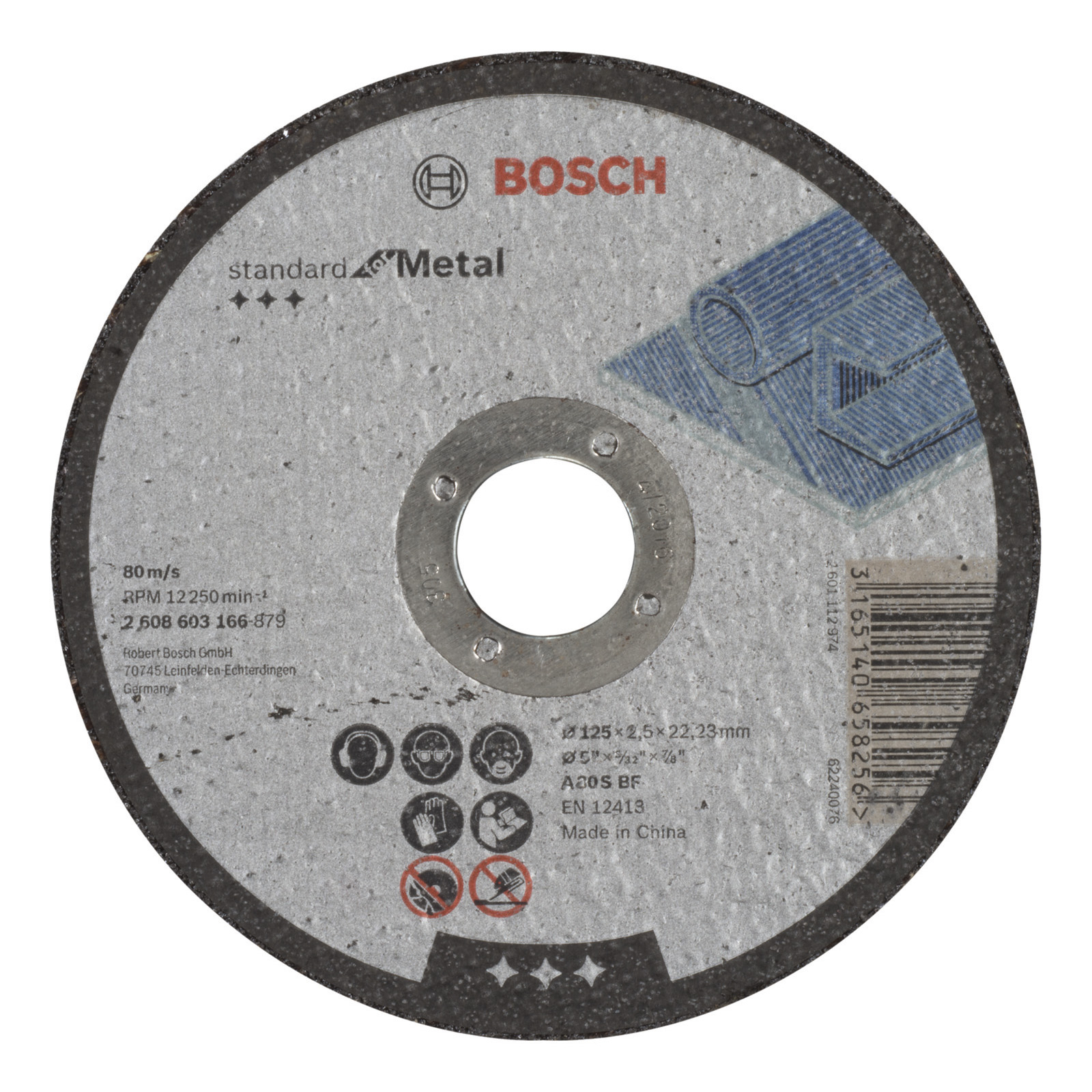 Bosch Trennscheibe gerade Standard for Metal A 30 S BF 125 mm 22,23 mm 2,5 mm - 2608603166