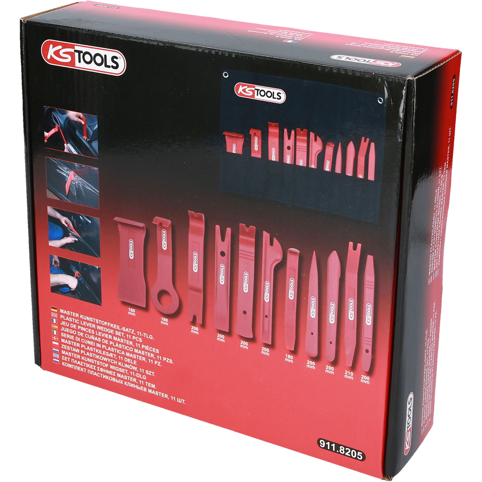 KS TOOLS MASTER Kunststoffkeil-Satz 11tlg. - 911.8205