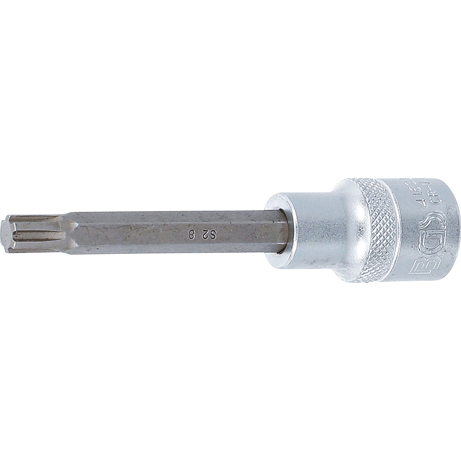 BGS Bit-Einsatz Länge 100 mm Antrieb Innenvierkant 12,5 mm (1/2") Keil-Profil (für RIBE) M8 - 4163