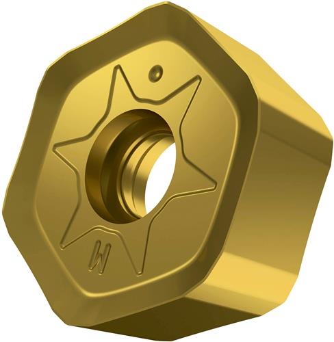 Fräswendeschneidplatte ISO HNGX 0906ANSN-M:M8340 D.4,9mm PVD beschichtet Gold