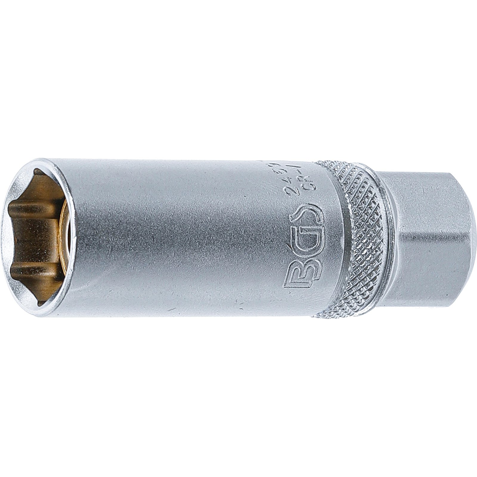 BGS Zündkerzen-Einsatz mit Magnet Sechskant Antrieb Innenvierkant 10 mm (3/8") SW 16 mm - 2469