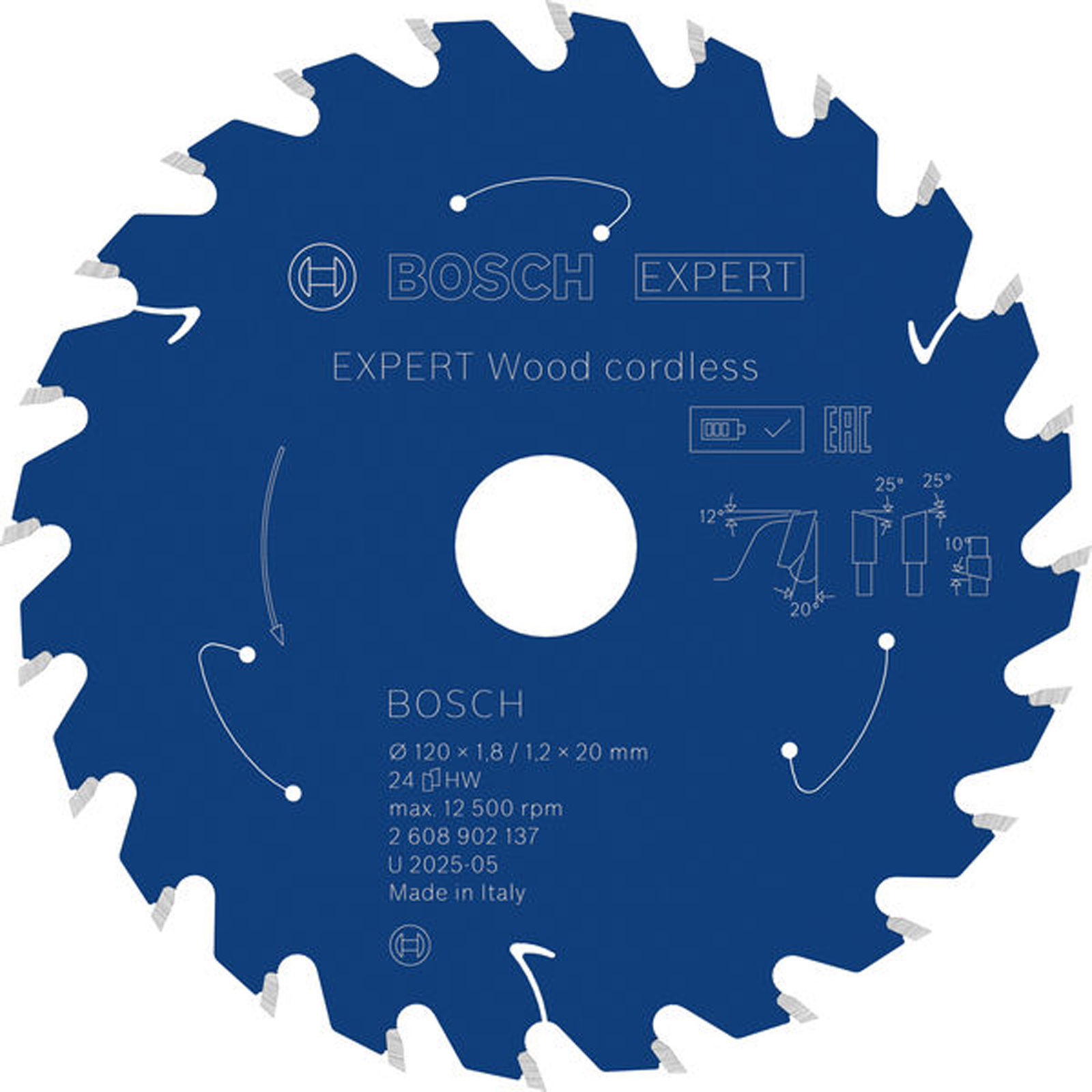 Bosch EXPERT Wood Kreissägeblatt 120x20 mm Z24 - 2608902137